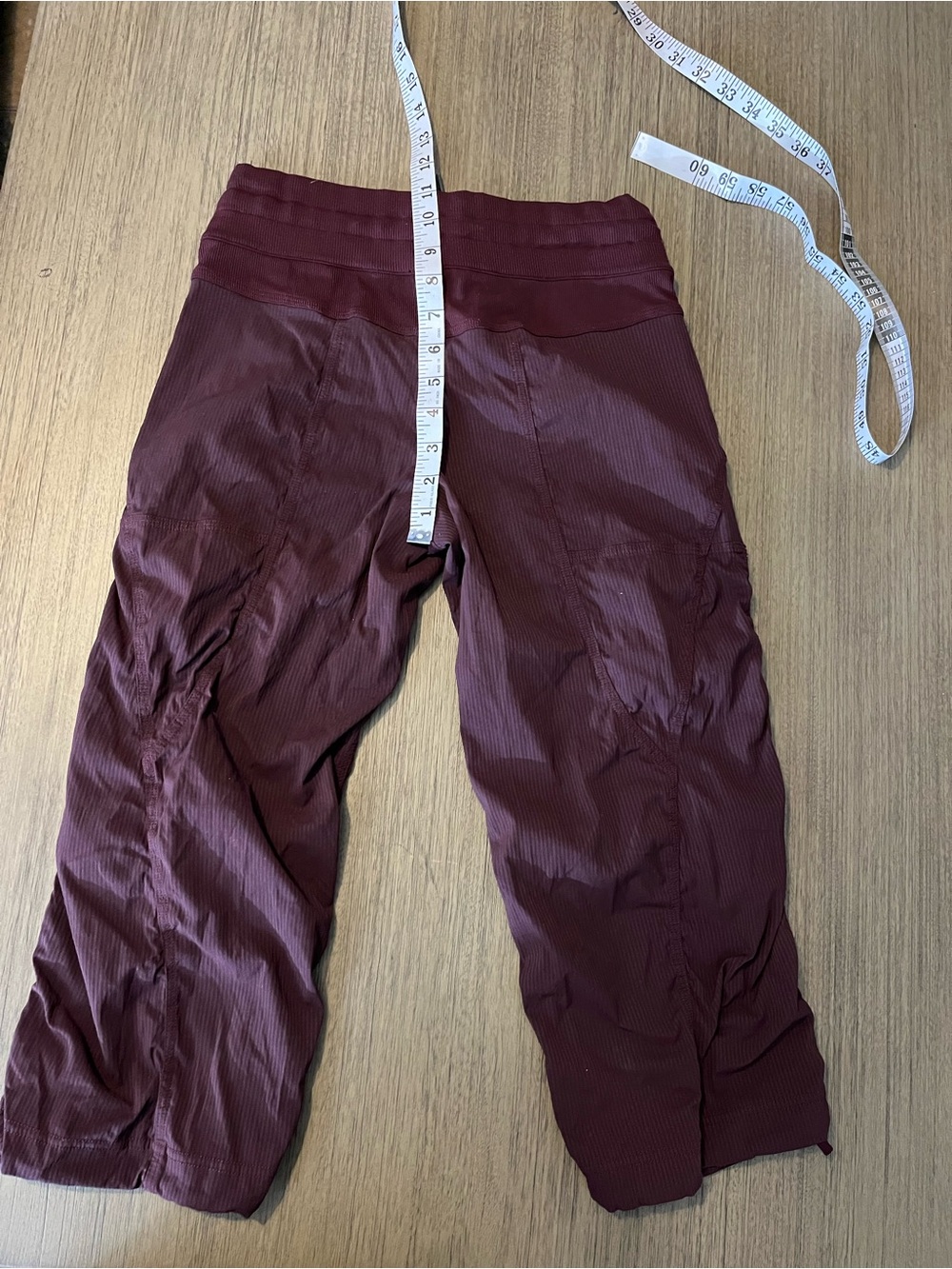 lululemon athletica Kids Maroon Capri Leggings